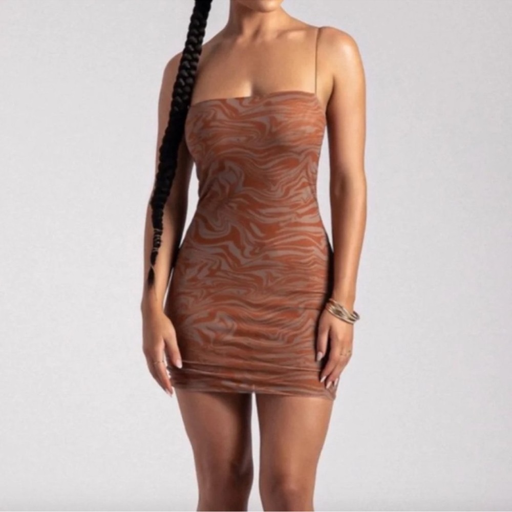 MESHKI Mia Mesh Mini Dress